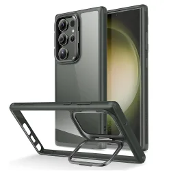 Custodia per Samsung Galaxy S23 Ultra S918, ESR, Classic Kickstand, Verde Trasparente