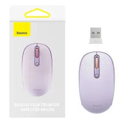 Mouse senza fili Baseus F01B Tri-Mode, 1600DPI, BT / Wi-Fi, Mov B0105555503513-00