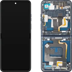 Display con Touchscreen Motorola Razr+ 2025 / Razr+ 2024 / Razr 50 Ultra, con Cornice, Sub Inner, Blu Navy (Navy Blazer), Service Pack 5D68C24698
