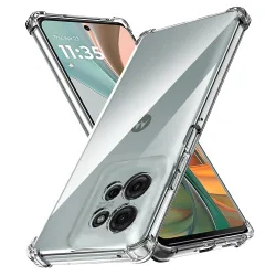 Custodia per Motorola Moto G75, Techsuit, Shockproof Clear, Trasparente