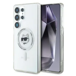 Custodia MagSafe per Samsung Galaxy S25 Ultra S938, Karl Lagerfeld, IML Choupette's Head, Bianca.