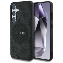 Custodia MagSafe per Samsung Galaxy S25 S931, Guess, 4G Circle Classic Logo, Nera