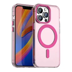 Custodia MagSafe per Apple iPhone 12 Pro Max, Techsuit, CandyCase, Rosa