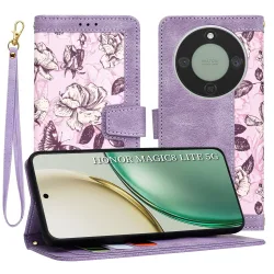 Custodia per Honor Magic8 Lite, Techsuit, FlipCraft, Viola