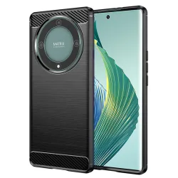 Custodia per Honor Magic5 Lite, Techsuit, Carbonio, Nera
