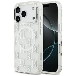 Custodia MagSafe per Apple iPhone 17 Pro, Karl Lagerfeld, IML KL Monogram, Bianca