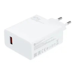 Caricabatterie da Rete Xiaomi MDY-12-EH, 67W, 6.2A, 1 x USB-A, Bianco