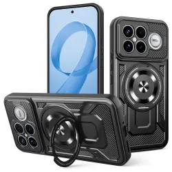Custodia per Xiaomi Poco F8 Ultra, Techsuit, RuggedCam, Nera