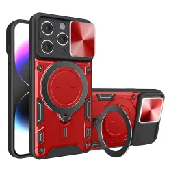 Custodia per Apple iPhone 14 Pro, Techsuit, CamGuard Pro, Rossa