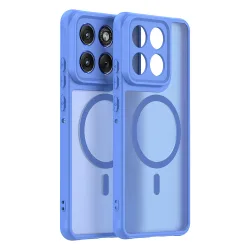 Custodia MagSafe per Motorola Edge 70, Techsuit, HaloFrost II, Blu