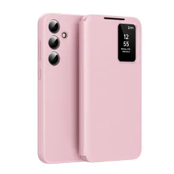 Custodia per Samsung Galaxy S25 FE, Techsuit, SmartView, Rosa