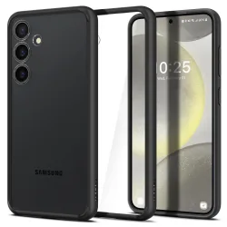 Custodia per Samsung Galaxy S24 S921, Spigen, Ultra Hybrid, Nera Opaca ACS07352