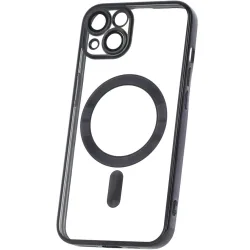 Custodia MagSafe per Samsung Galaxy A26 A266, OEM, Color Chrome Mag, Nera
