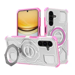 Custodia per Samsung Galaxy A57 5G, Techsuit, Carbon Shield Pro, Rosa
