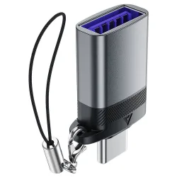 Adattatore OTG USB-C - USB-A Acefast J7, Grigio