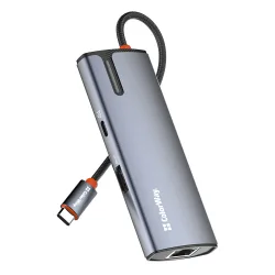 Hub USB-C ColorWay CW-HUB02, 6in1, Argento