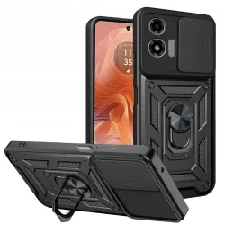 Custodia per Motorola Moto G04s / E14 / G04 / G24, Techsuit, CamShield, Nera