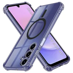 Custodia MagSafe per Samsung Galaxy A15 5G A156 / A15 A155, Techsuit, Shockproof Clear, Fumè
