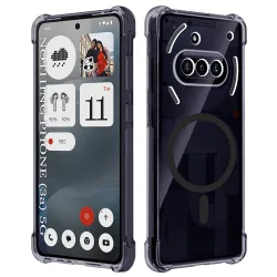 Custodia MagSafe per Nothing Phone (3a), Techsuit, Shockproof Clear, Fumo