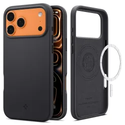 Custodia MagSafe per Apple iPhone 17 Pro, Spigen, Silicone Fit, Nera ACS10335