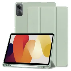 Custodia per Xiaomi Redmi Pad SE, Techsuit, Flex Trifold, Verde Matcha
