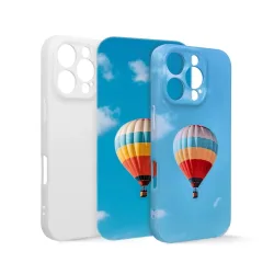 Custodia per sublimazione Apple iPhone 16 Pro Max, OEM, Morbida, Bianca