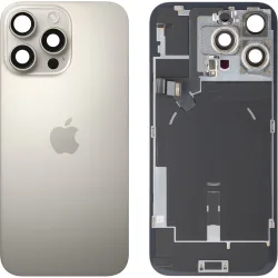 Copertura Batteria Apple iPhone 16 Pro Max, Beige (Titanio Naturale), Swap Premium