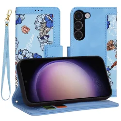 Custodia per Samsung Galaxy S23 S911, Techsuit, FlipCraft, Blu