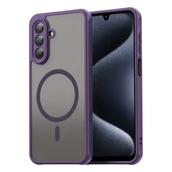 Custodia MagSafe per Samsung Galaxy A17 5G, Techsuit, HaloFrost II, Viola