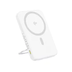 Batteria Esterna Wireless Baseus PicoGo, 5000mAh, 20W, PD + FQI, 1 x QI - 1 x USB-C, Bianca P10076800213-01