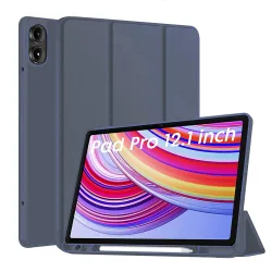 Custodia per Xiaomi Redmi Pad Pro / Pad / Pad Pro 5G, Techsuit, Flex Trifold, Blu Navy