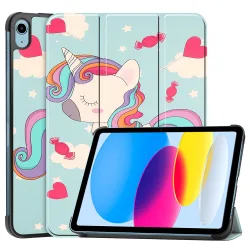 Custodia per Apple iPad (2025) / (2022), Techsuit, FoldPro Unicorn, Multicolore