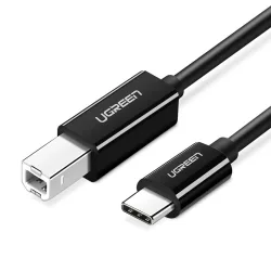 Cavo stampante UGREEN US241, USB-C - USB-B, 2 m, nero