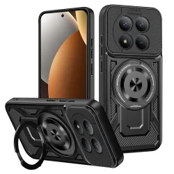 Custodia per Xiaomi Redmi Note 15 Pro 5G, Techsuit, RuggedCam, Nera