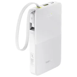 Batteria Esterna Baseus EnerFill Bipow2 Pro, 10000mAh, 22.5W, QC + PD, 1 x USB-A - 2 x USB-C, Bianca E0027601