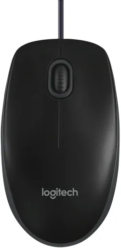 Mouse Wired USB Logitech B100, 1000DPI, Nero 910-003357
