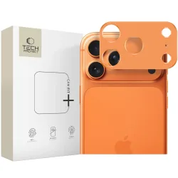 Cornice di protezione Camera Posteriore Tech-Protect Camalloy Fit+ per Apple iPhone 17 Pro Max, Alluminio, Arancione