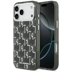Custodia MagSafe per Apple iPhone 17 Pro Max, Karl Lagerfeld, IML KL Monogram, Nera