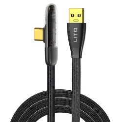 Cavo Dati e Ricarica USB-A - USB-C Lito LD11C, 18W, 1m, Nero