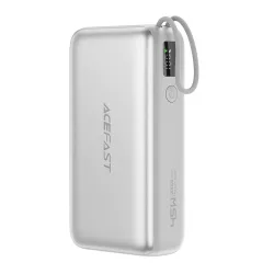 Batteria Esterna Acefast M34, 20000mAh, 45W, QC + PD, 1 x USB-A - 2 x USB-C, Argento
