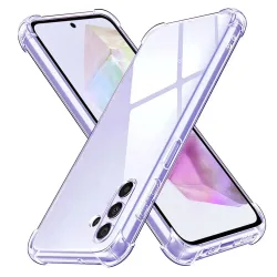 Custodia per Samsung Galaxy A35 5G A356, Techsuit, Shockproof Clear, Trasparente
