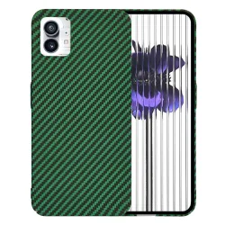 Custodia per Nothing Phone (1), Techsuit, Carbonite FiberShell, Verde