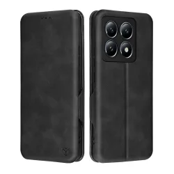 Custodia per Xiaomi 14 Pro, Techsuit, Safe Wallet Plus, Nera