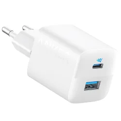 Caricatore di rete Anker 323, 33W, 3A, 1 x USB-A - 1 x USB-C, bianco A2331G21