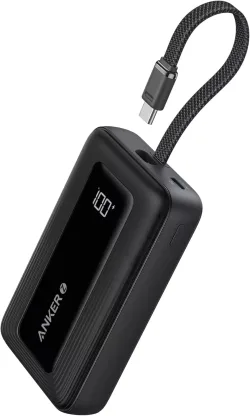 Batteria Esterna Anker Zolo, 20000mAh, 30W, QC + PD, 1 x USB-A - 2 x USB-C, Nera A1689H11