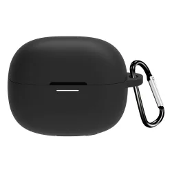 Custodia Techsuit Silicone per Xiaomi Redmi Buds 6 Pro, Nera
