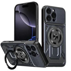 Custodia per Apple iPhone 16 Pro, Techsuit, RuggedCam, Blu
