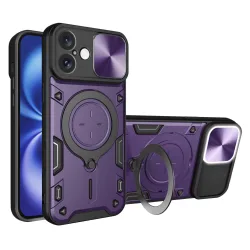 Custodia per Apple iPhone 16, Techsuit, CamGuard Pro, Viola