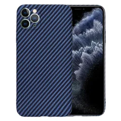 Custodia per Apple iPhone 11 Pro Max, Techsuit, Carbonite FiberShell, Turchese