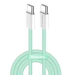 Cavo Dati e Ricarica USB-C - USB-C ColorWay CW-CBPDCC061, 60W, 1m, Verde